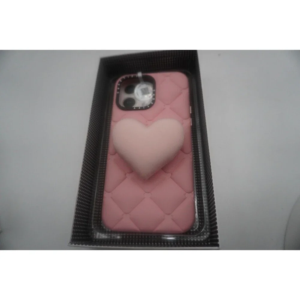 CASETiFY IPhone 14 Pro Max The Grippy Case Heartbreaker Pink Heart Plush Grip - Picture 6 of 9